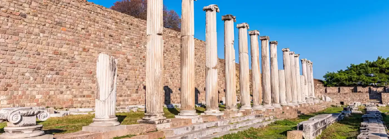 Asclepieion Ancient City in Pergamon of Turkey